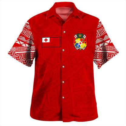 Tonga Hawaiian Shirt Ngatu Pattern Seal Athletic