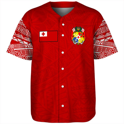 Tonga Baseball Shirt Ngatu Pattern Seal Athletic