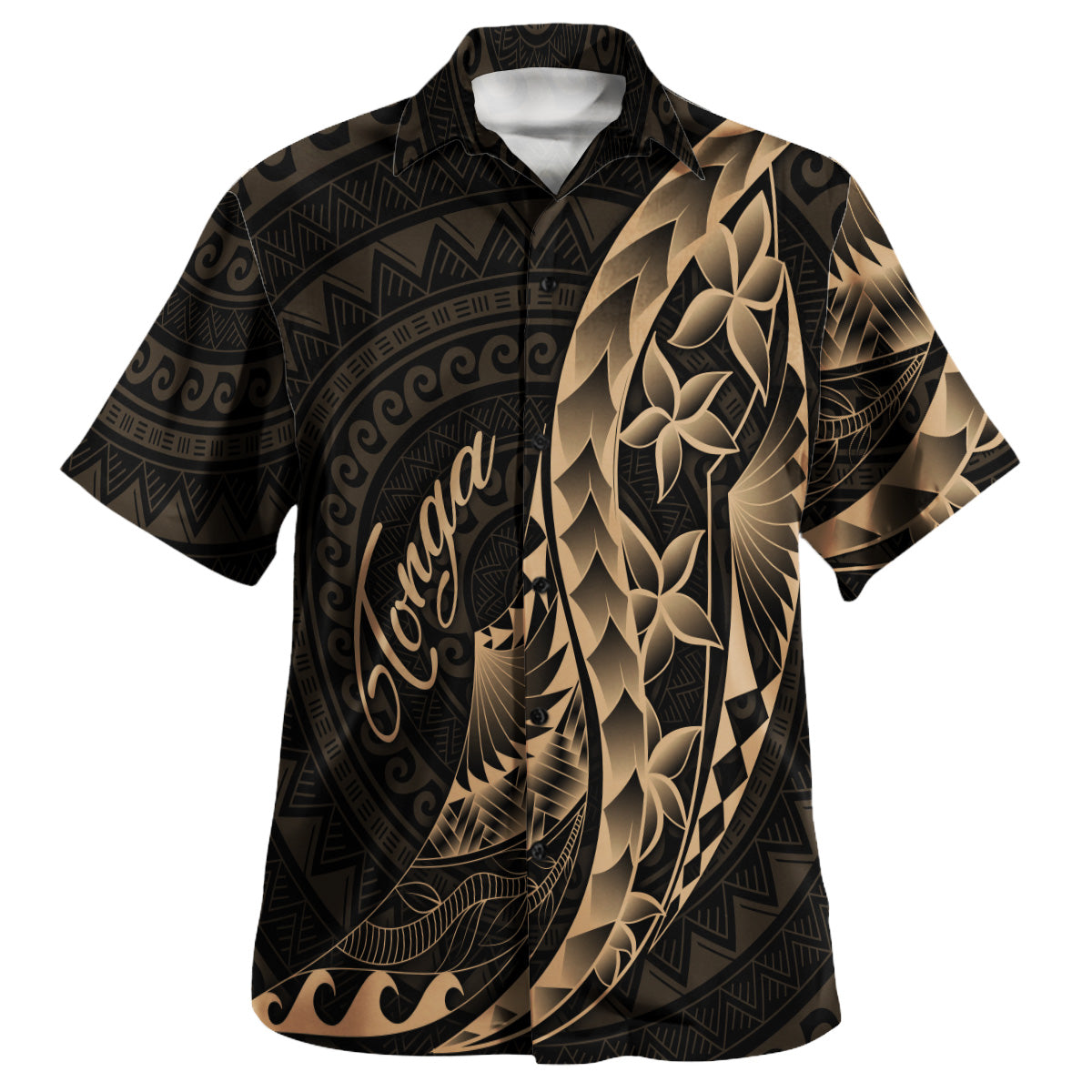 Tonga Custom Personalised Hawaiian Shirt Polynesian Pattern Style
