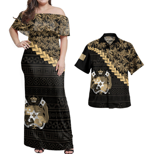 Tonga Combo Dress And Shirt Golden Coconut