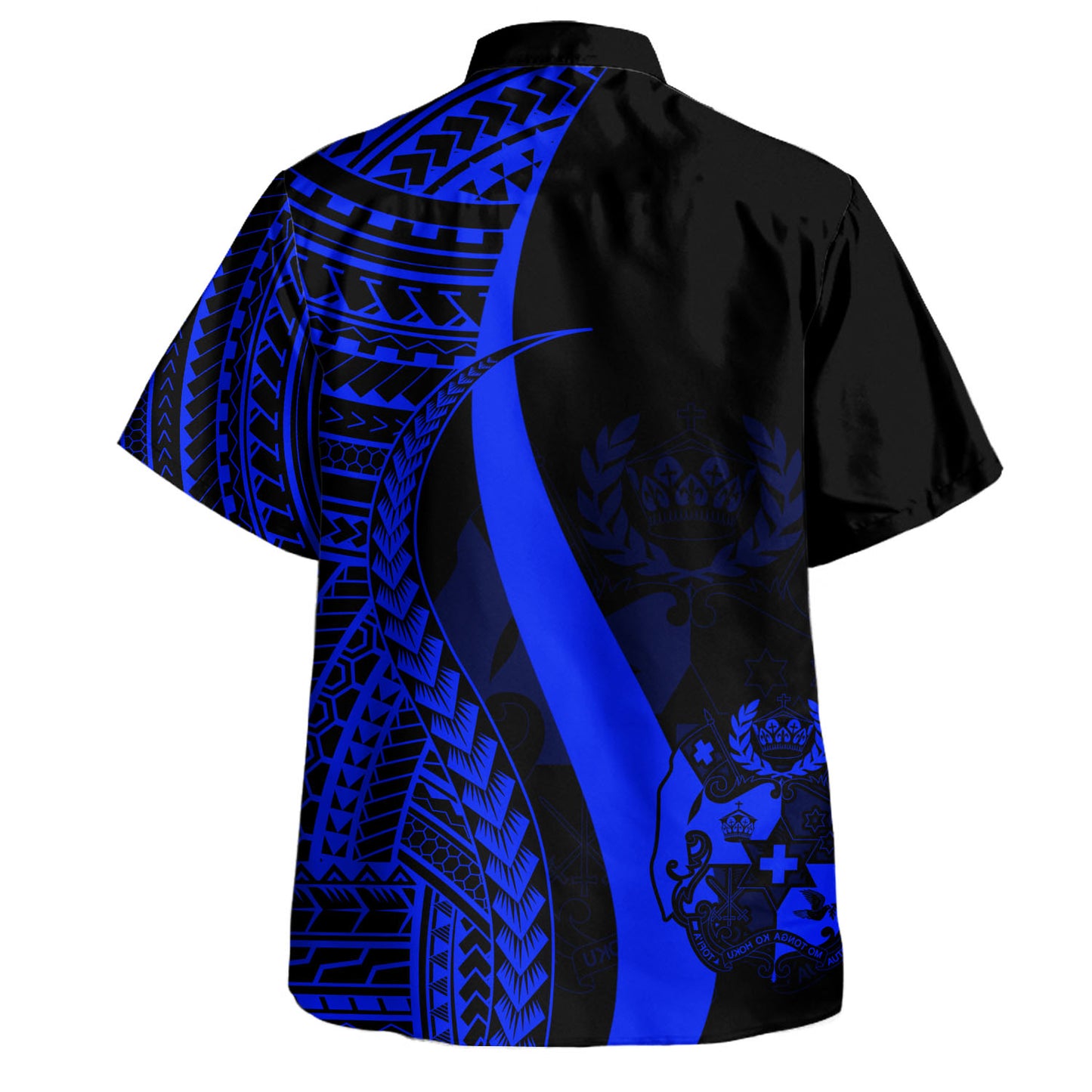 Tonga Custom Personalised Hawaiian Shirt Polynesian Tentacle Tribal Pattern