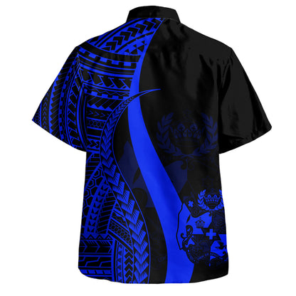 Tonga Custom Personalised Hawaiian Shirt Polynesian Tentacle Tribal Pattern