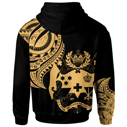 Tonga Hoodie - Tonga Tatau Gold Patterns