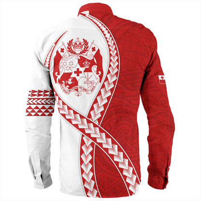 Tonga Long Sleeve Shirt Tribal Polynesian In My Heart