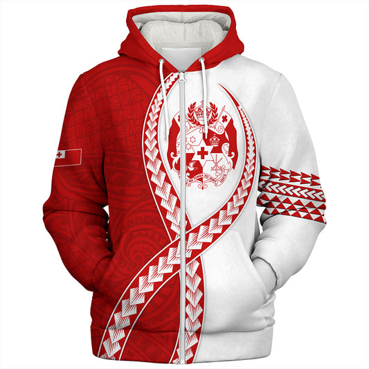 Tonga Sherpa Hoodie Tribal Polynesian In My Heart