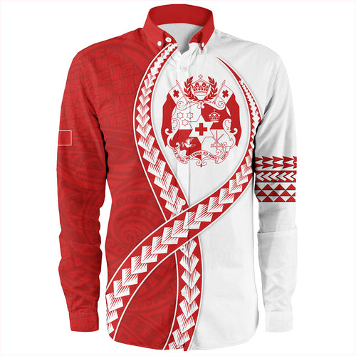 Tonga Long Sleeve Shirt Tribal Polynesian In My Heart