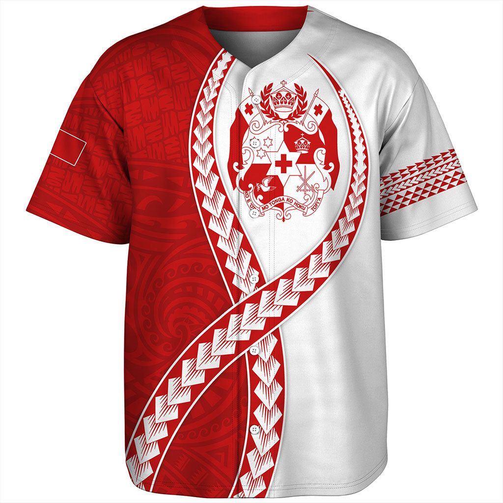 Tonga Baseball Shirt Tribal Polynesian In My Heart