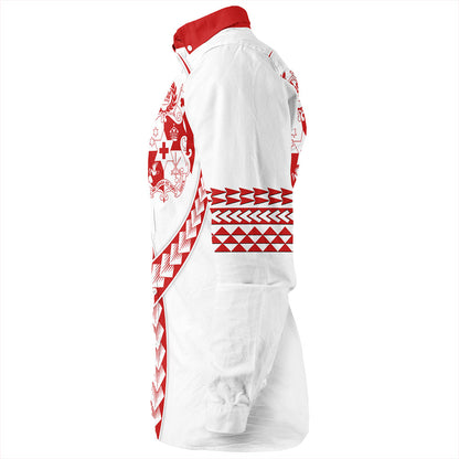 Tonga Long Sleeve Shirt Tribal Polynesian In My Heart