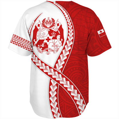 Tonga Baseball Shirt Tribal Polynesian In My Heart