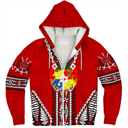 Tonga Sherpa Hoodie Traditional Tongan Piece