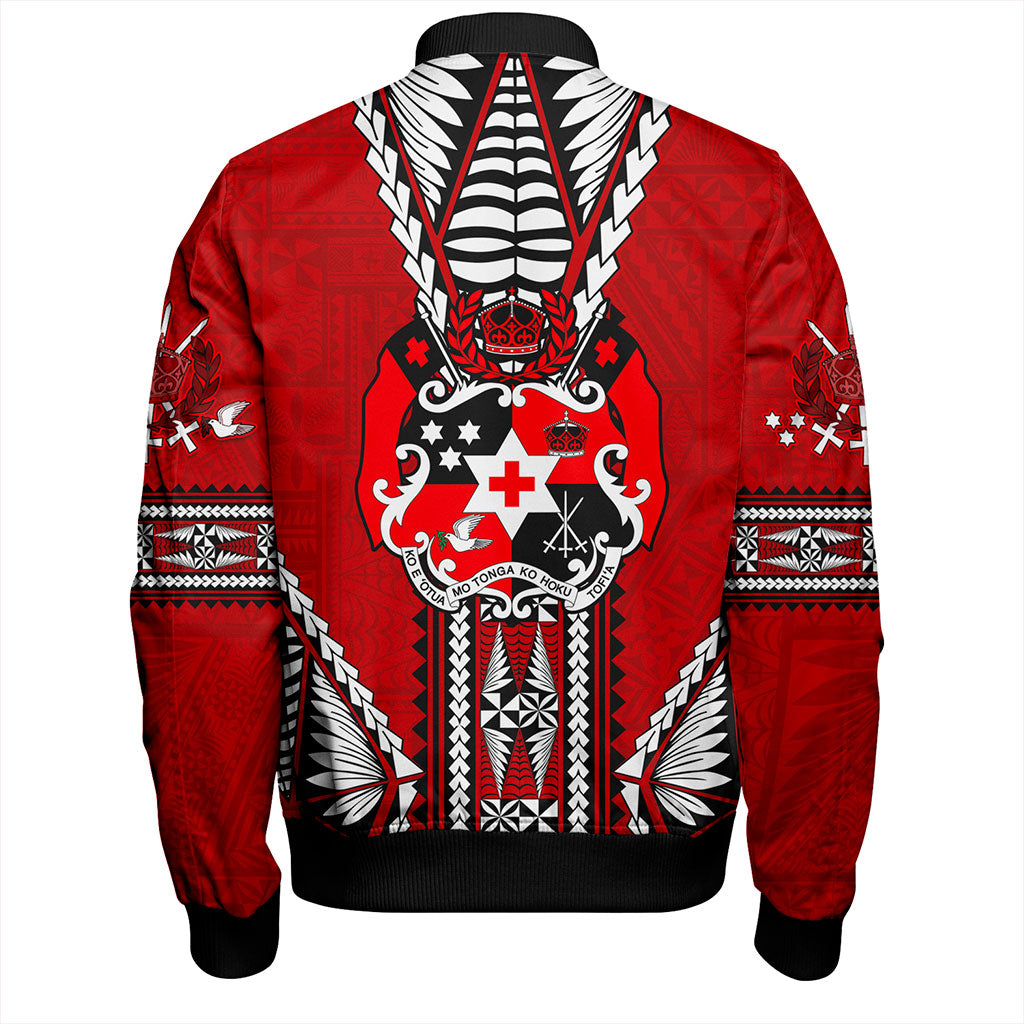 Tonga Bomber Jacket Traditional Tongan Piece