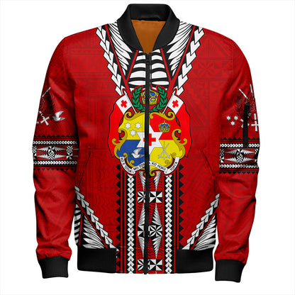 Tonga Bomber Jacket Traditional Tongan Piece