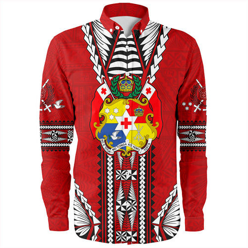 Tonga Long Sleeve Shirt Traditional Tongan Piece