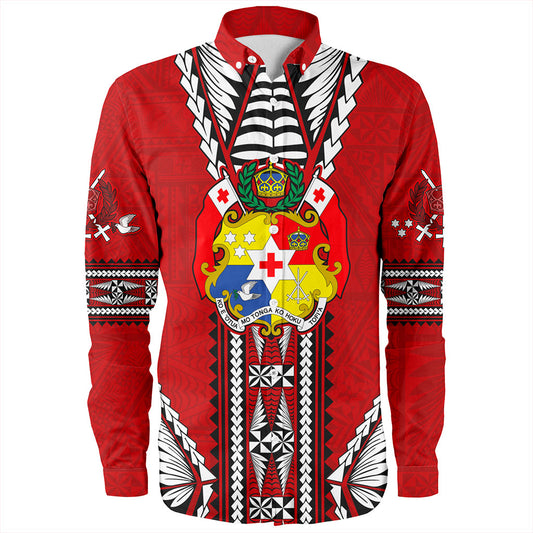 Tonga Long Sleeve Shirt Traditional Tongan Piece