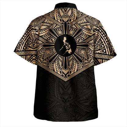 Philippines Filipinos Hawaiian Shirt Traditional Tribal Tattoo Sun