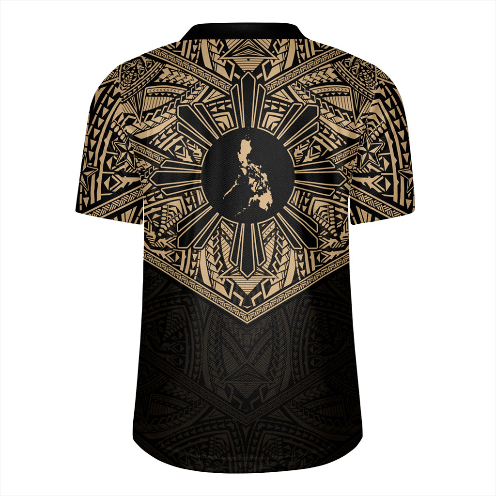 Philippines Filipinos Rugby Jersey Traditional Tribal Tattoo Sun
