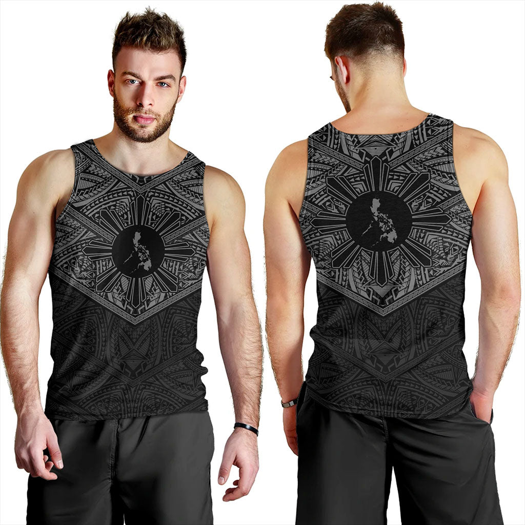 Philippines Filipinos Tank Top Traditional Tribal Tattoo Sun