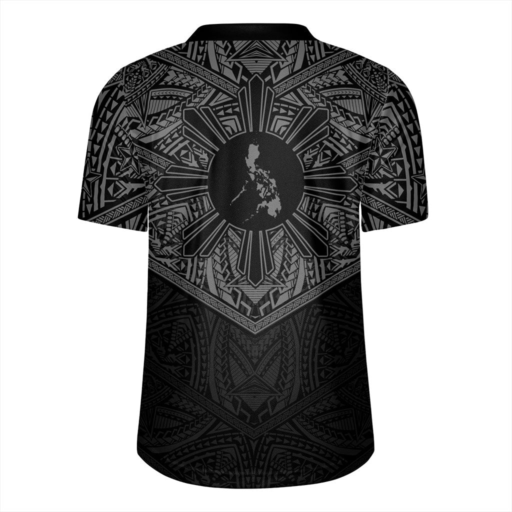 Philippines Filipinos Rugby Jersey Traditional Tribal Tattoo Sun