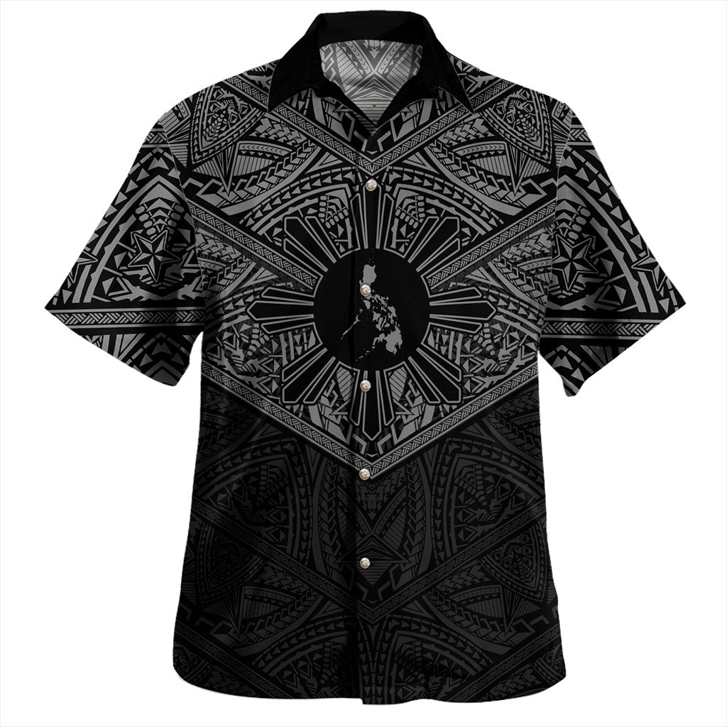 Philippines Filipinos Hawaiian Shirt Traditional Tribal Tattoo Sun