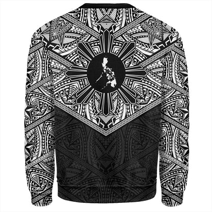 Philippines Filipinos Sweatshirt Traditional Tribal Tattoo Sun