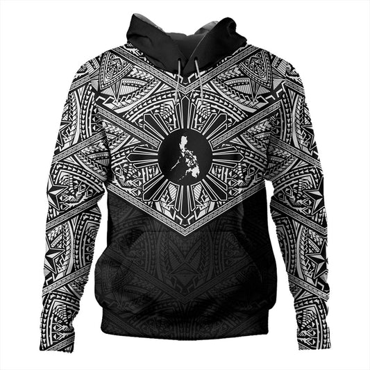 Philippines Filipinos Hoodie Traditional Tribal Tattoo Sun