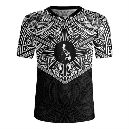 Philippines Filipinos Rugby Jersey Traditional Tribal Tattoo Sun