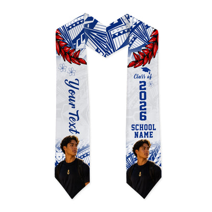 Samoa Graduation Stole Tribal Coat Of Arms Ula Fala Original Ver.Image