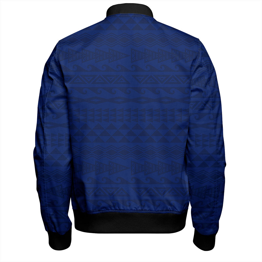 Hawaii Bomber Jacket Tribal Flag King Kamehameha Crack Style