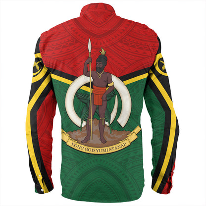Vanuatu Long Sleeve Shirt Tribal Flag Sport Style