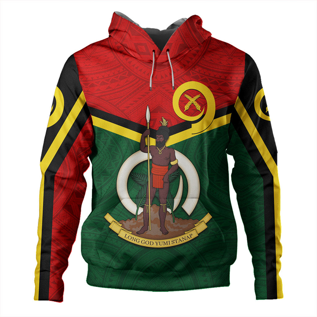 Vanuatu Hoodie Tribal Flag Sport Style