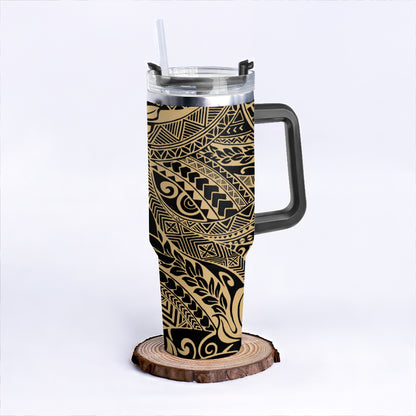 Hawaii 40oz Tumbler Tribal Leaf