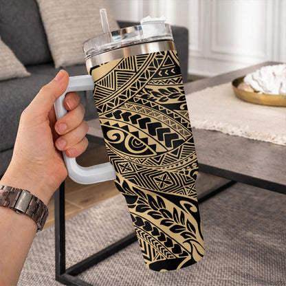 Hawaii 40oz Tumbler Tribal Leaf