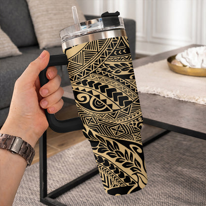 Hawaii 40oz Tumbler Tribal Leaf