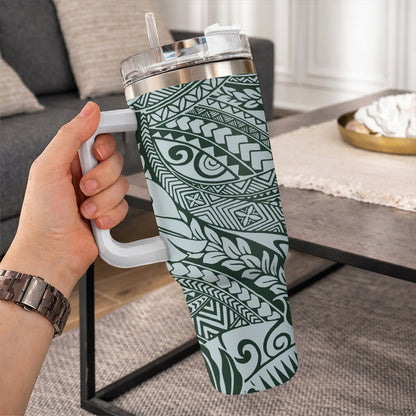 Hawaii 40oz Tumbler Tribal Leaf
