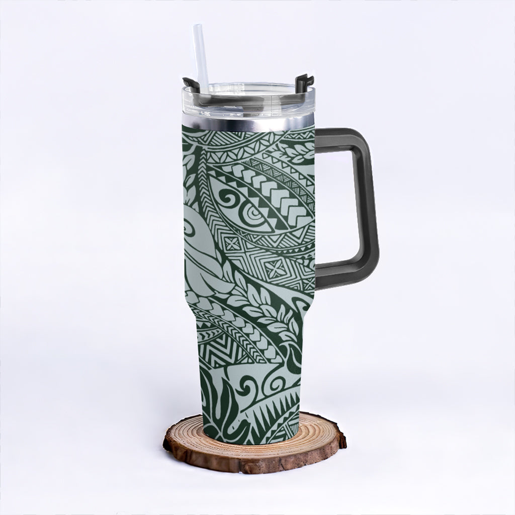 Hawaii 40oz Tumbler Tribal Leaf