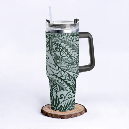 Hawaii 40oz Tumbler Tribal Leaf