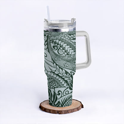 Hawaii 40oz Tumbler Tribal Leaf
