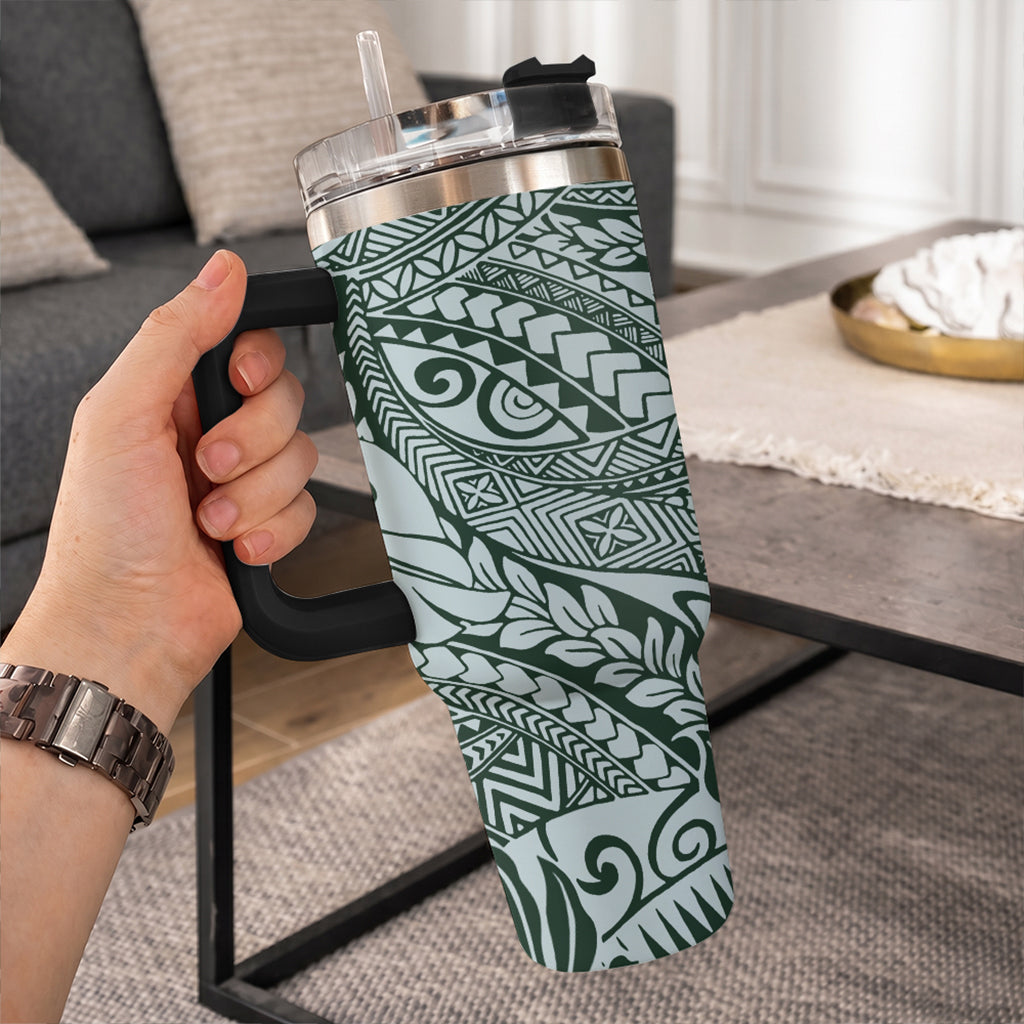 Hawaii 40oz Tumbler Tribal Leaf
