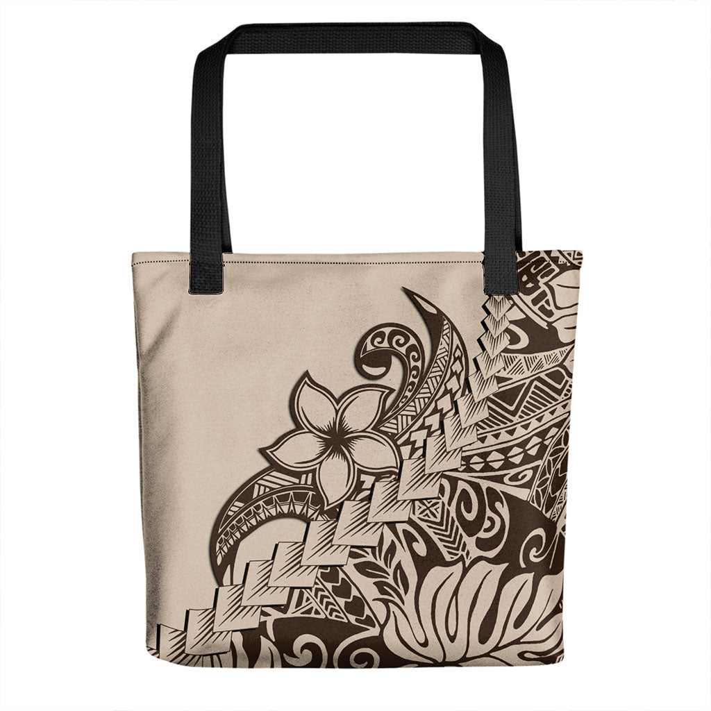Hawaii Tote Bag Tribal Plumeria Beautiful
