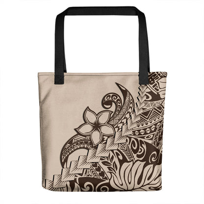 Hawaii Tote Bag Tribal Plumeria Beautiful