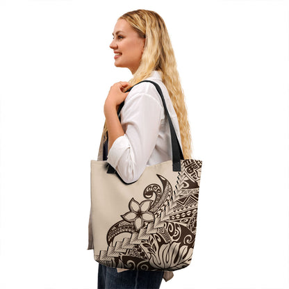 Hawaii Tote Bag Tribal Plumeria Beautiful