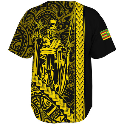 Hawaii Baseball Shirt Tribal Polynesian Kanaka Maoli King Kamehameha