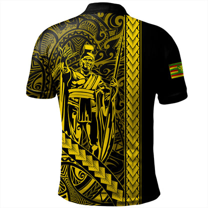 Hawaii Polo Shirt Tribal Polynesian Kanaka Maoli King Kamehameha