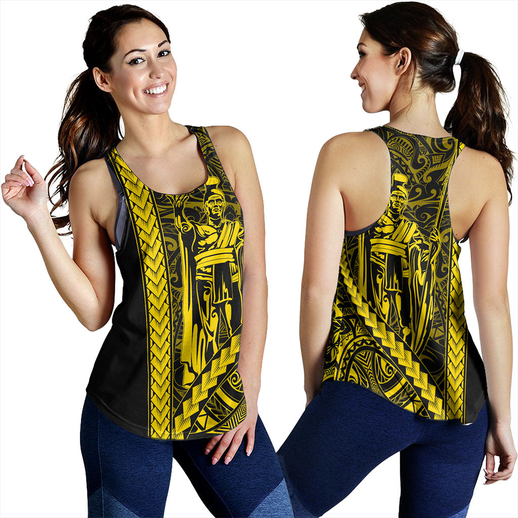Hawaii Women Tank Tribal Polynesian Kanaka Maoli King Kamehameha