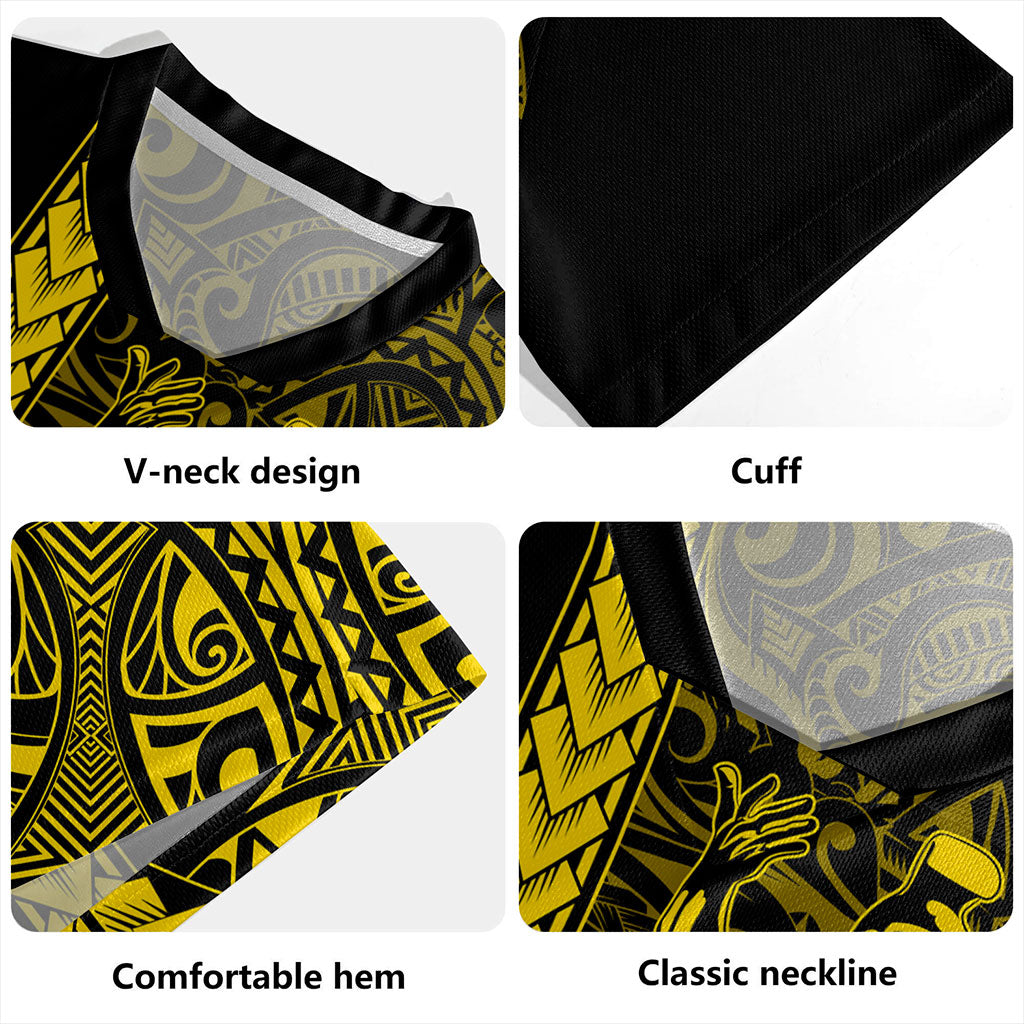 Hawaii Rugby Jersey Tribal Polynesian Kanaka Maoli King Kamehameha