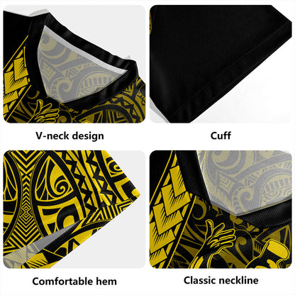 Hawaii Rugby Jersey Tribal Polynesian Kanaka Maoli King Kamehameha