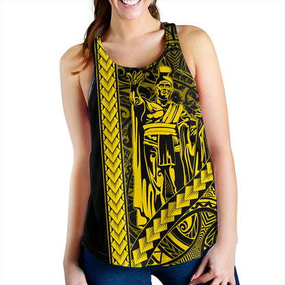 Hawaii Women Tank Tribal Polynesian Kanaka Maoli King Kamehameha