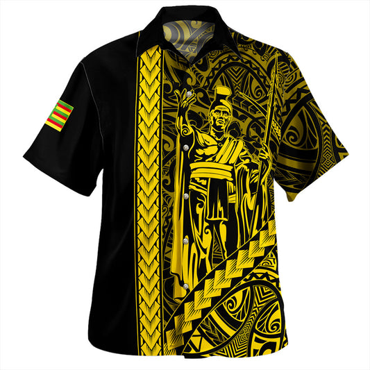 Hawaii Hawaiian Shirt Tribal Polynesian Kanaka Maoli King Kamehameha