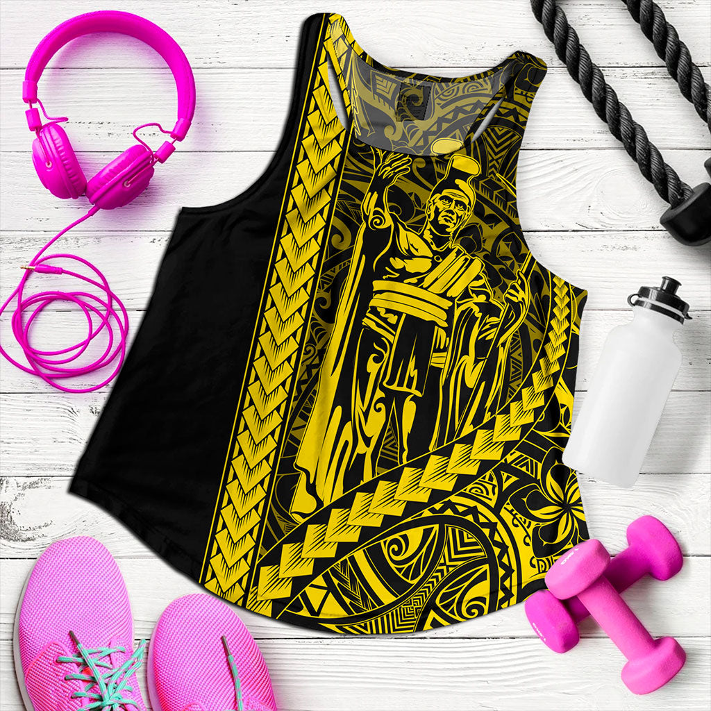 Hawaii Women Tank Tribal Polynesian Kanaka Maoli King Kamehameha