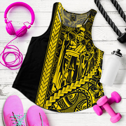 Hawaii Women Tank Tribal Polynesian Kanaka Maoli King Kamehameha